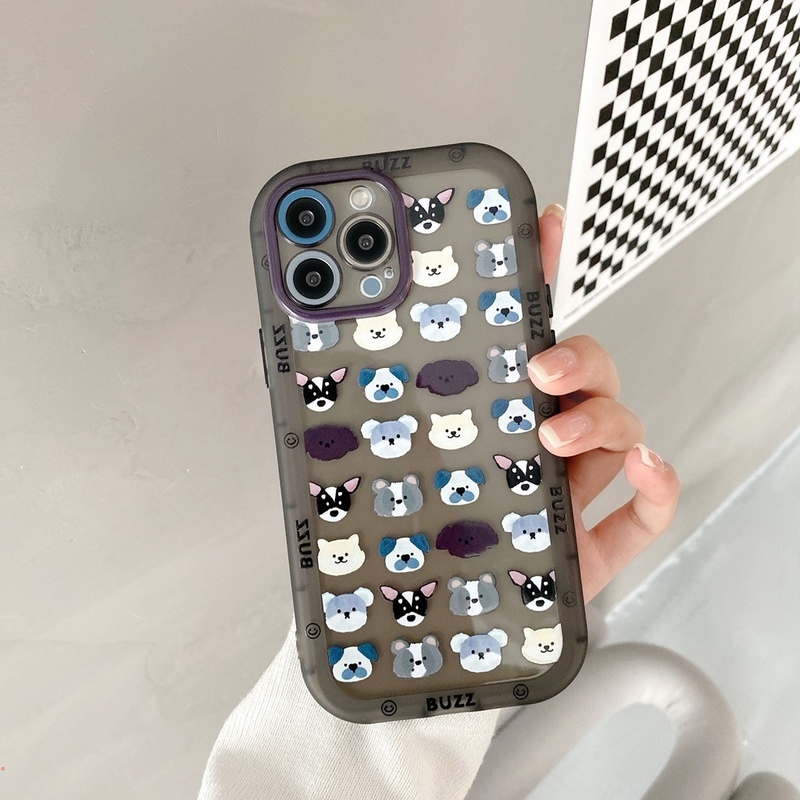 Ốp Điện Thoại Silicone Trong Suốt Chống Sốc In Hình Chú Chó Hoạt Hình Cho iPhone 13 11 12 Pro Max X Xs Max XR 7 8 Plus