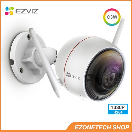 Camera Không Dây EZVIZ C3W 2MP H264 Ngoài Trời Còi Báo Động Chính Hãng