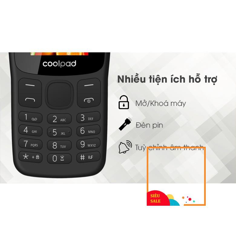 Điện Thoại Phổ Thông Coolpad Giá Rẻ 2 Sim -Điện Thoại Di Động - F110- BH 1 năm 1 đổi 1-Hàng Chính Hãng