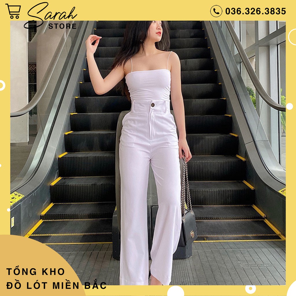 Áo 2 dây sợi bún cotton thun gân, ôm body siêu hot B01 | BigBuy360 - bigbuy360.vn