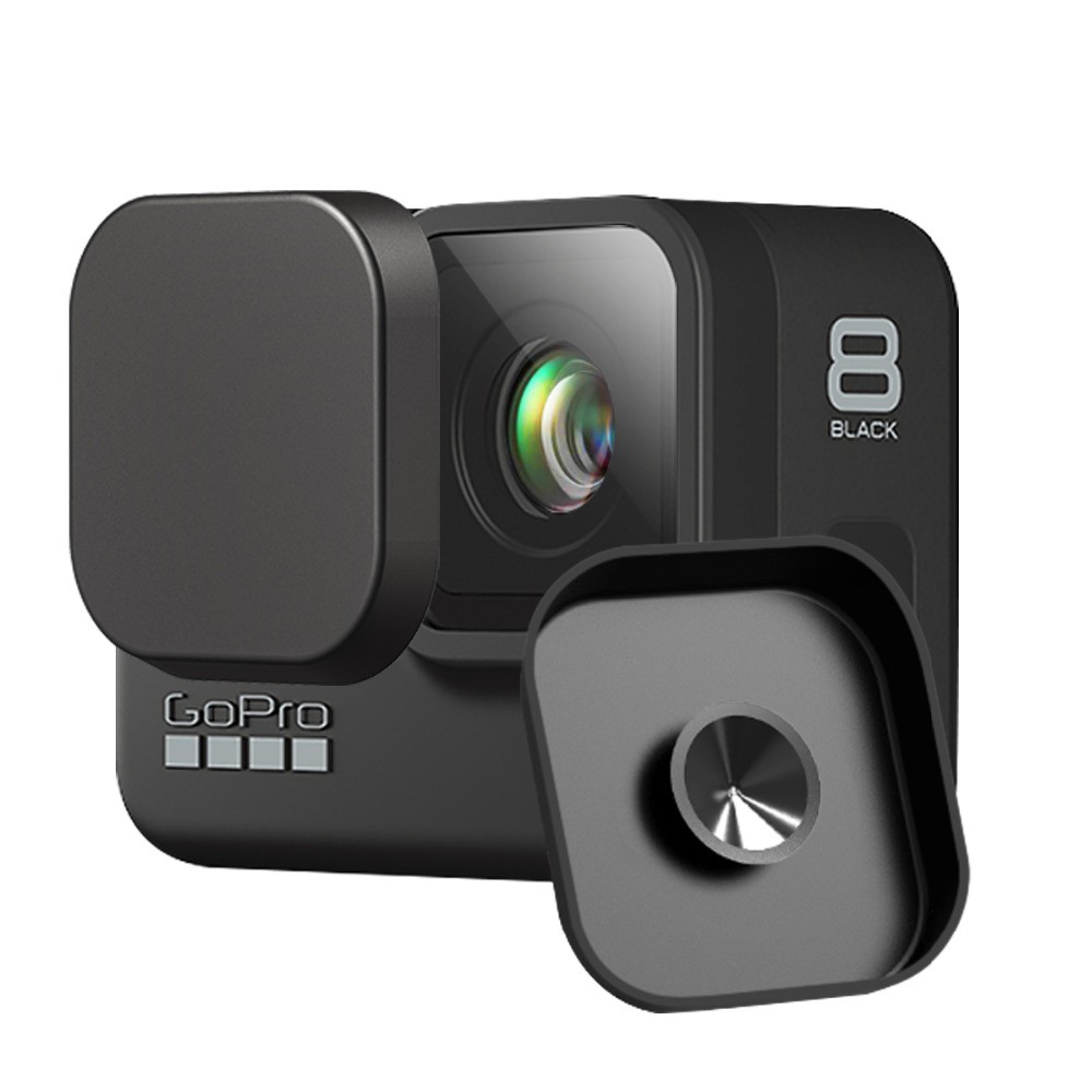 Khung silicon + kính cường lực bảo vệ màn hình Lammcou thích hợp cho GoPro Hero 8 Black/ Go Pro 8