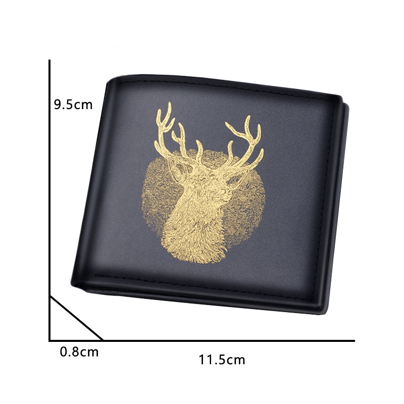 Ví ngắn siêu mỏng đựng nhiều thẻ thiết kế đơn giản cá tính cho nam sinh