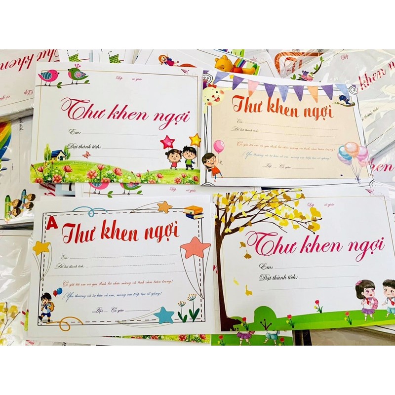 1 set 100 tờ thư khen