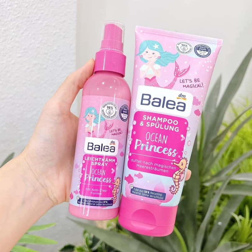Dầu gội xả 2in1 Balea Litte Princess cho bé gái