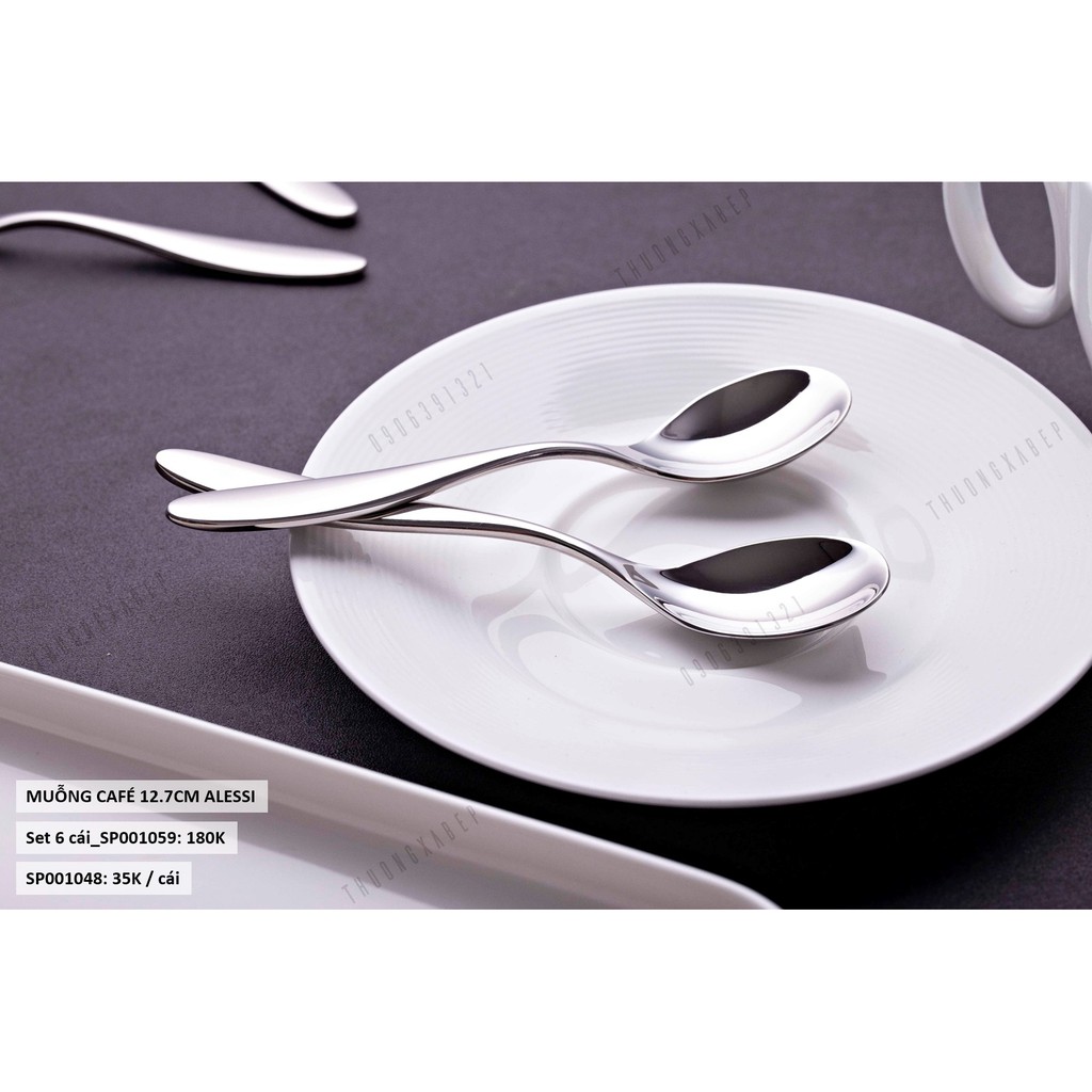 MUỖNG CAFE NGẮN 12.7CM ALESSI (ITALY) - CHẤT LIỆU INOX 18/10 (304)