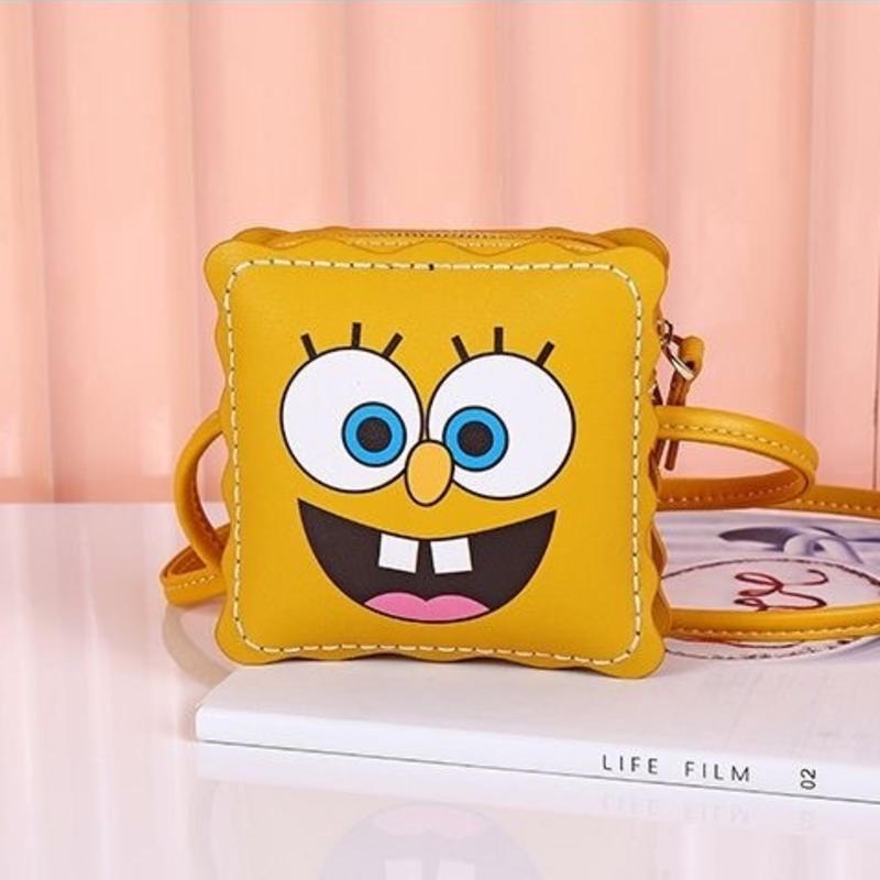 Túi Đeo Chéo Hình Bọt Biển Dễ Thương Cho Nữ