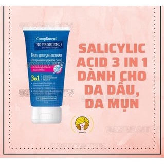 Sữa rửa mặt trắng da compliment giúp căng bóng da, không gây kích ứng Sản phẩm được kiểm chứng tại Nga, cam kết sạch mụn
