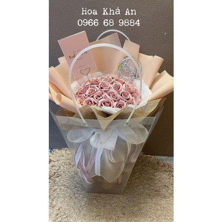 [Quà sinh nhật - Freeship] Bó hoa 30 bông hoa sáp vĩnh cửu. Nội thành HN đặt NowShip nhận hàng ngay sau 1-2h