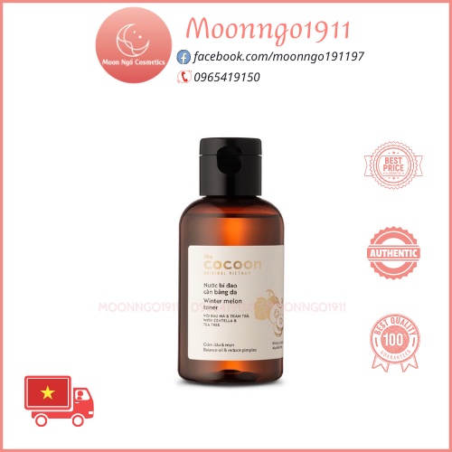 Nước Cân Bằng Da Bí Đao Giảm Dầu Và Mụn Cocoon 140ml