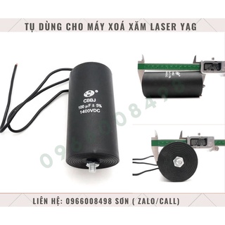 Tụ dùng cho máy xoá xăm Laser Yag - 1400vdc 100uf- thay thế hoặc nâng cấp thêm tụ