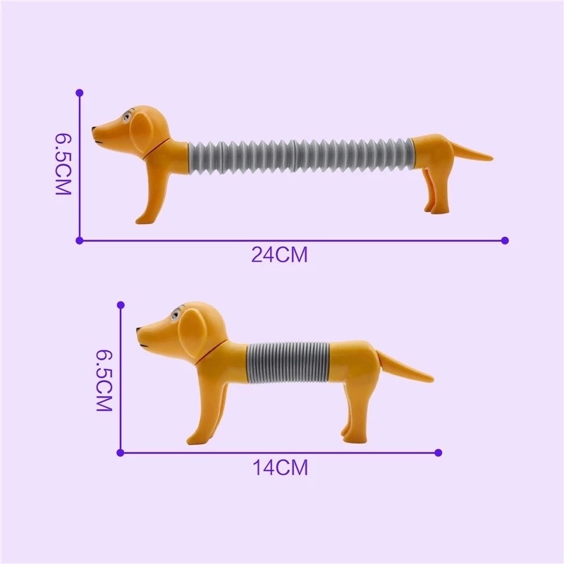 Đồ Chơi Nắn Bóp Hình Chú Chó/Chó Dễ Thương Có Thể Thay Đổi Màu Sắc Giúp Giảm Căng Thẳng
