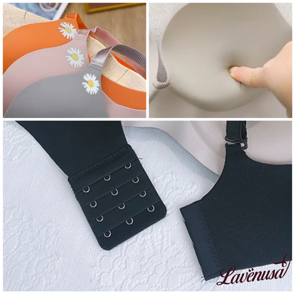 Áo lót su nữ đệm dày cao cấp nâng ngực không gọng hình hoa cúc LAVENUSA AL48