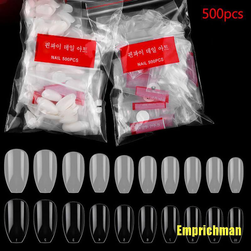 Bộ 500 Móng Tay Giả Nghệ Thuật