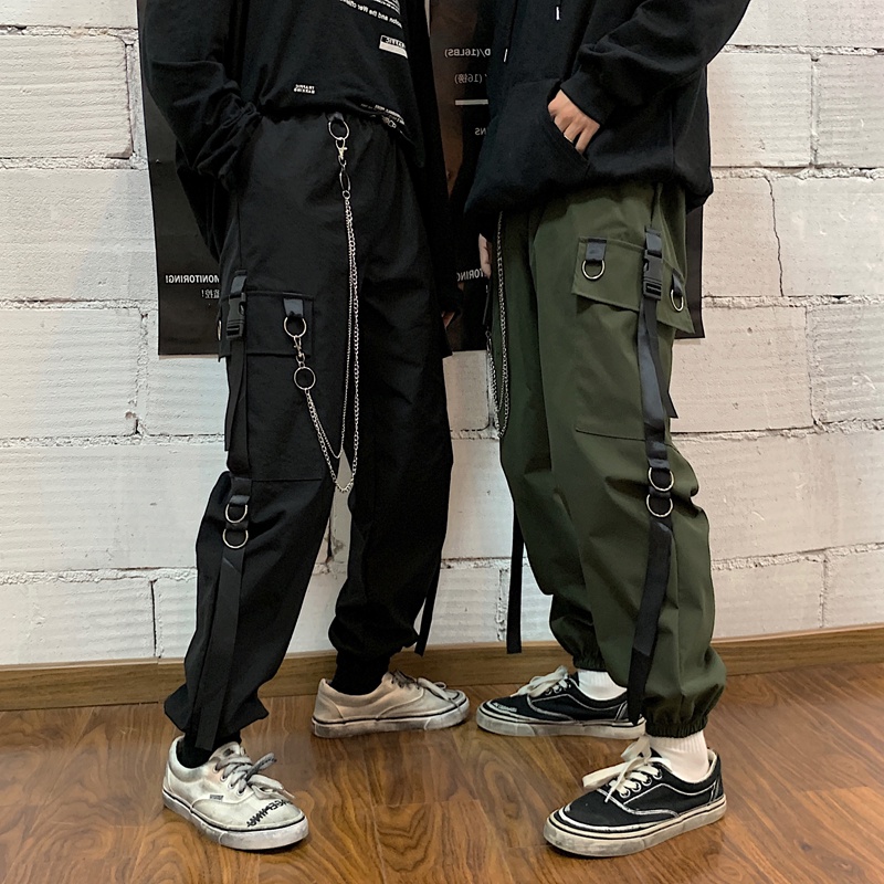 Quần ống rộng  quần dài cạp chun có dây rút điều chỉnh eo vải co dãn dày dặn mặc 4 mùa TTE276