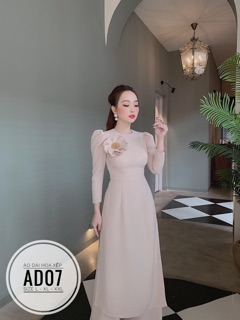 Bigsize Áo dài hoa xếp AD07