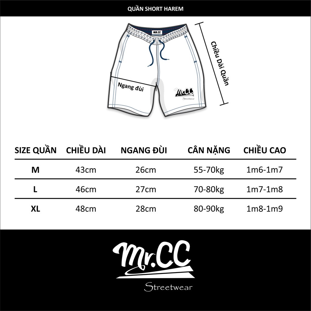 Quần Short Nam Harem MrCC