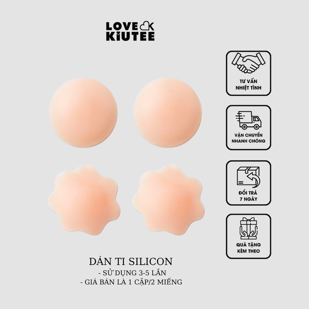 Miếng dán ngực hình hoa và miếng dán ngực silicon dành cho bạn gái LOVEKIUTEE