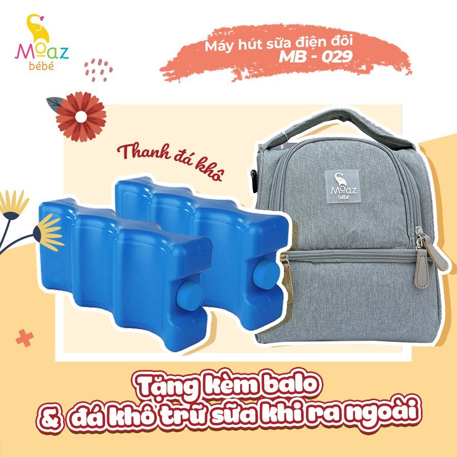 MÁY HÚT SỮA ĐÔI MOAZ BÉBÉ MB – 029