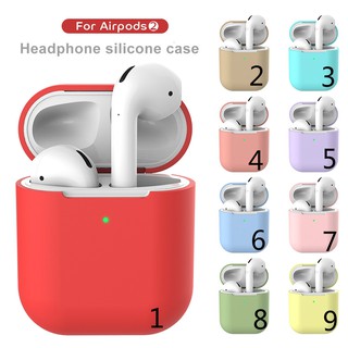 Vỏ silicon bảo vệ hộp sạc tai nghe bluetooth không dây Apple AirPods 2