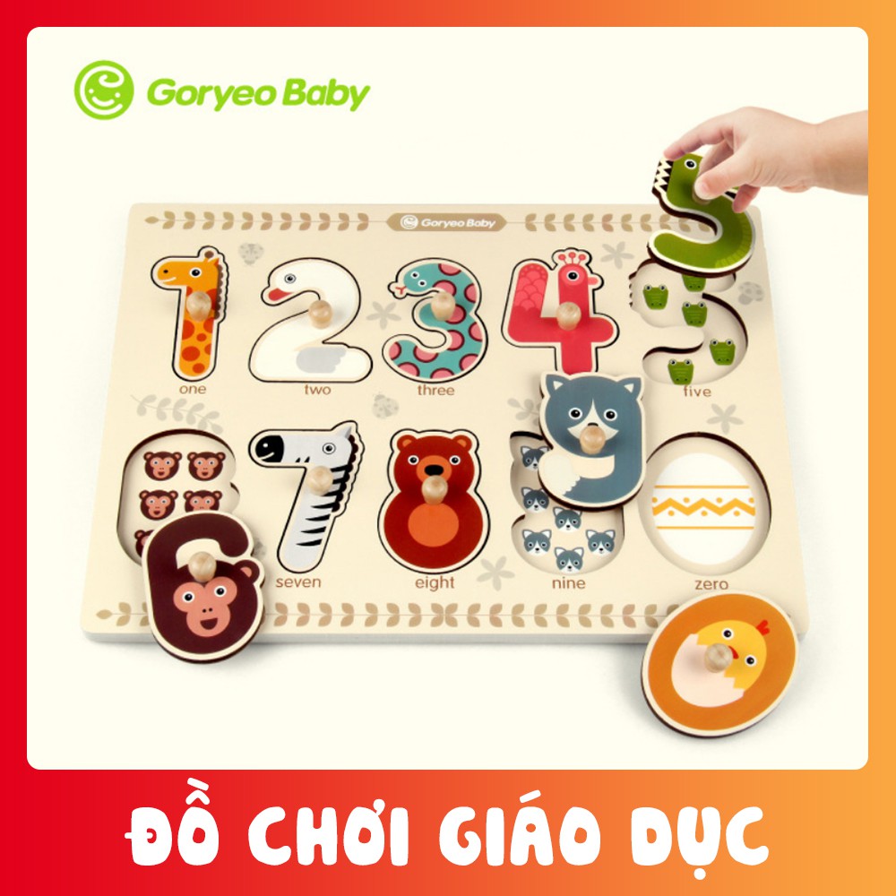 Bảng ghép số bằng gỗ Hàn Quốc