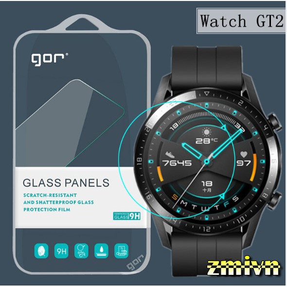 Bộ 2 miếng kính cường lực GOR cho Huawei Watch GT2 46mm/ Amazfit Pace / GT2 e