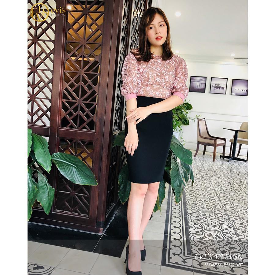 Chân váy bút chì ngắn đầu gối công sở chất UMI đẹp - Xẻ trước | BigBuy360 - bigbuy360.vn