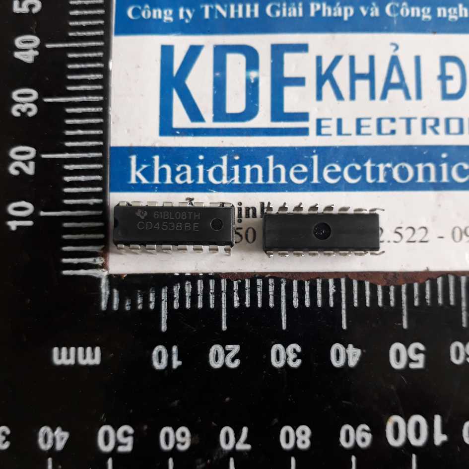 5 con IC CD4538BE CD4538 4538 DIP-16 IC 2 bộ dao động 1 trạng thái bền kde3058
