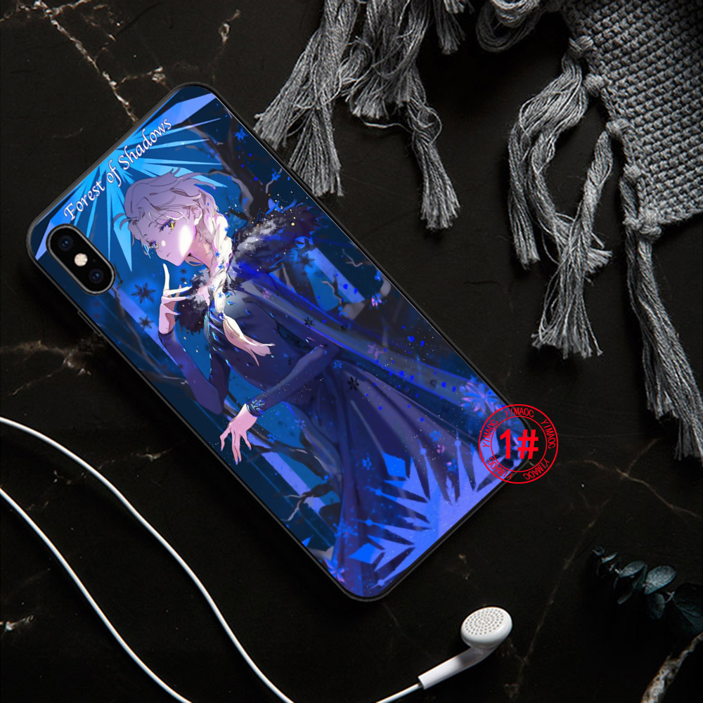 Ốp điện thoại mềm hình tranh vẽ Frozen elsa cho iPhone 12 Mini 11 Pro XR XS Max 21VTY