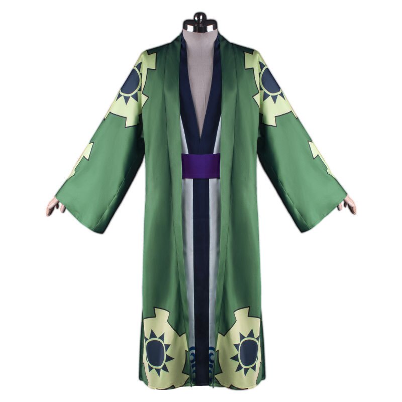 Áo Choàng Kimono Có Dây Thắt Lưng Dùng Để Hóa Trang Nhân Vật Roronoa Zoro