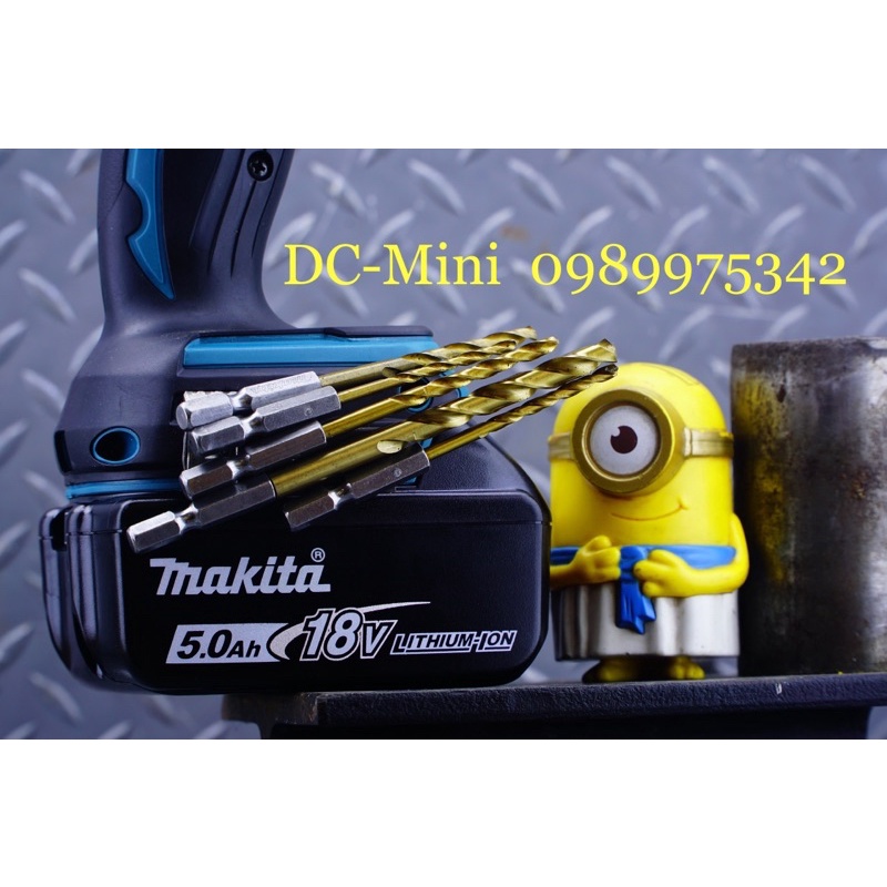 Mũi khoan kim loại 3 ~ 8 mm chân luc giác 1/4" MAKITA HSS-Tin