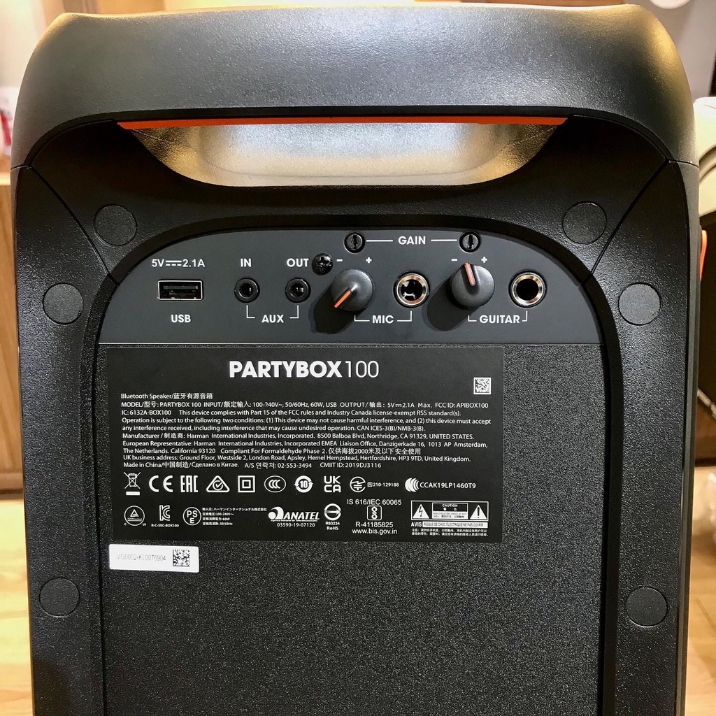 Loa Bluetooth JBL PartyBox 100 - Cận Audio