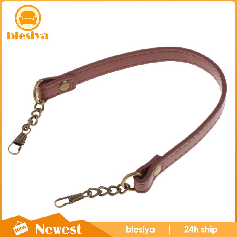 Dây da đeo túi xách thay thế có móc kim loại thời trang dài 36cm