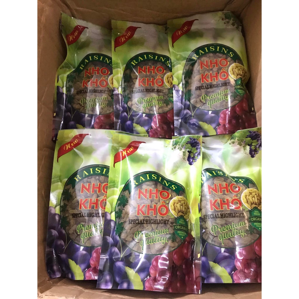 Nho Xanh Khô Raisins túi 300gr