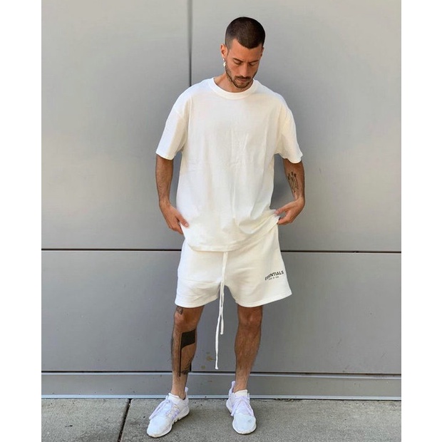 Quần short lửng thời trang chất liệu nỉ dày mịn, logo phản quang xịn xò 6023