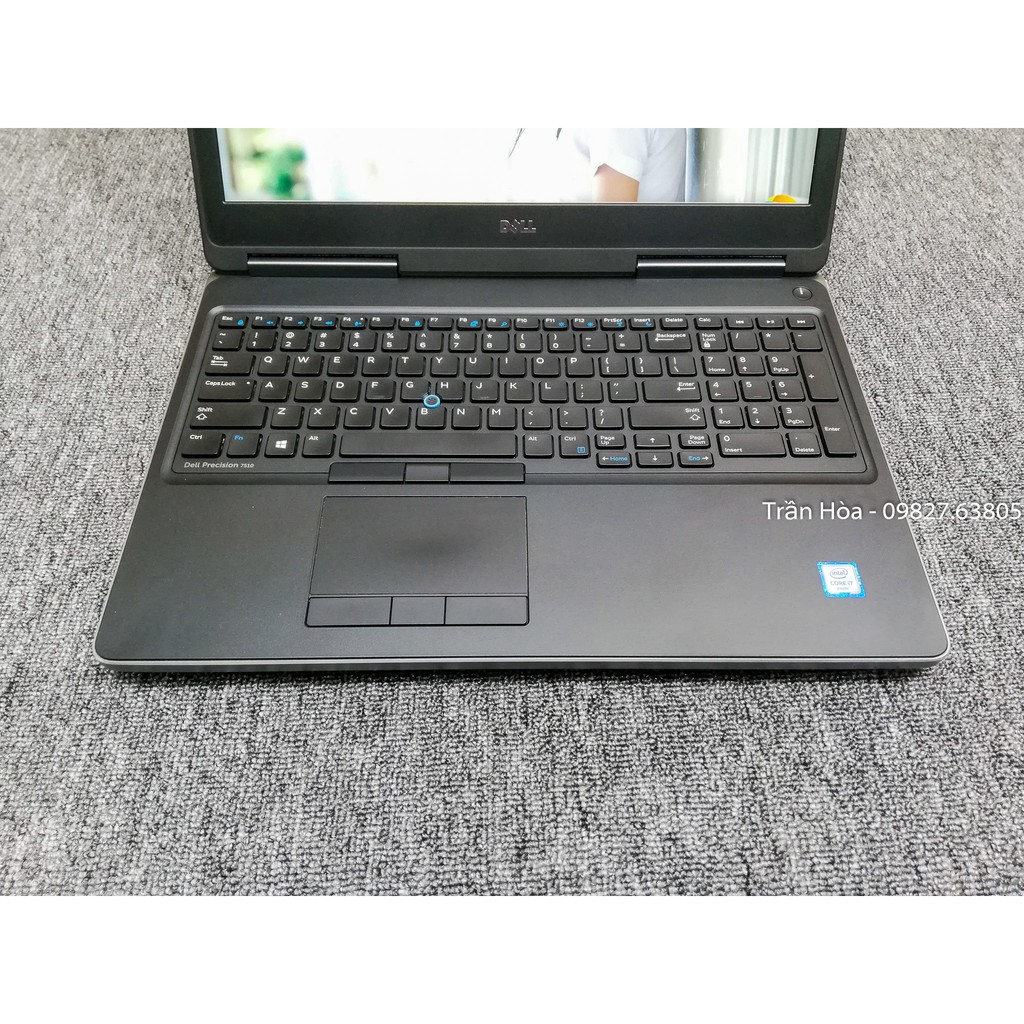 Laptop Dell Precision 7510 - Core i7 6820HQ, Ram 32GB, ổ SSD M2 256GB + HDD 1TB, VGA Nvidia Quadro M2000M chuyên đồ họa