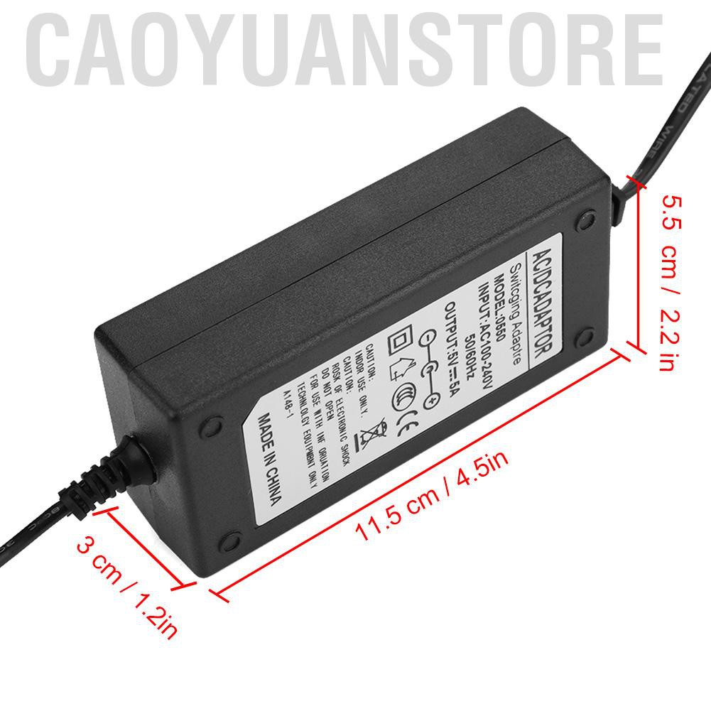 Caoyuanstore AC 100-240V To 24V/12V/5V 2A/4A/5A/6A Power Supply Adapter US Plug LED Strip CS