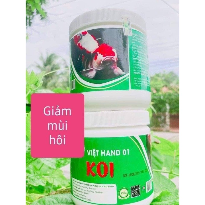 Men vi sinh đậm đặc cho Cá Koi, cá Rồng, cá La Hán, cá Dĩa, cá Vàng, cá Betta..(Vi sinh cá cảnh) (150g xủ lý 150m3) nu