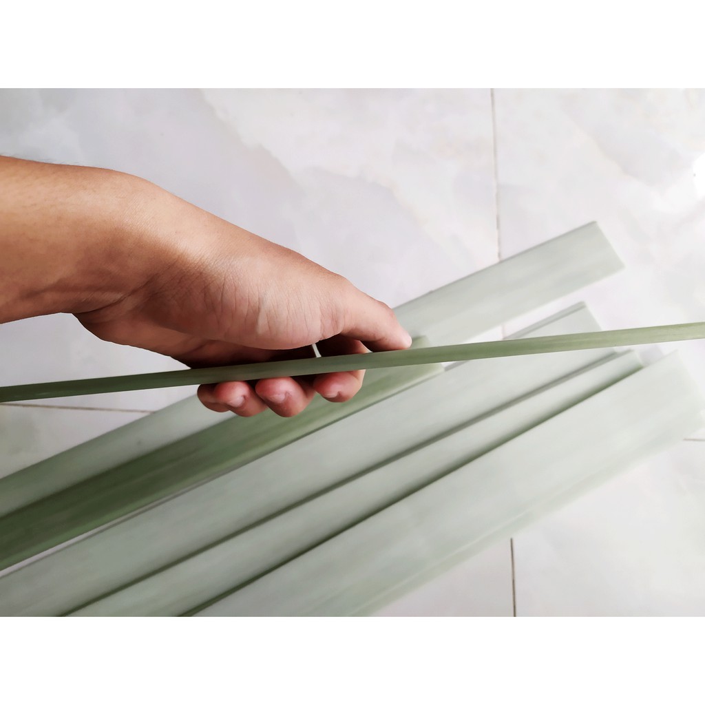 E73312 - Thanh Fiberglass - Sợi Thủy Tinh Siêu Bền size 7 x 33 x 1200 màu xanh ngọc