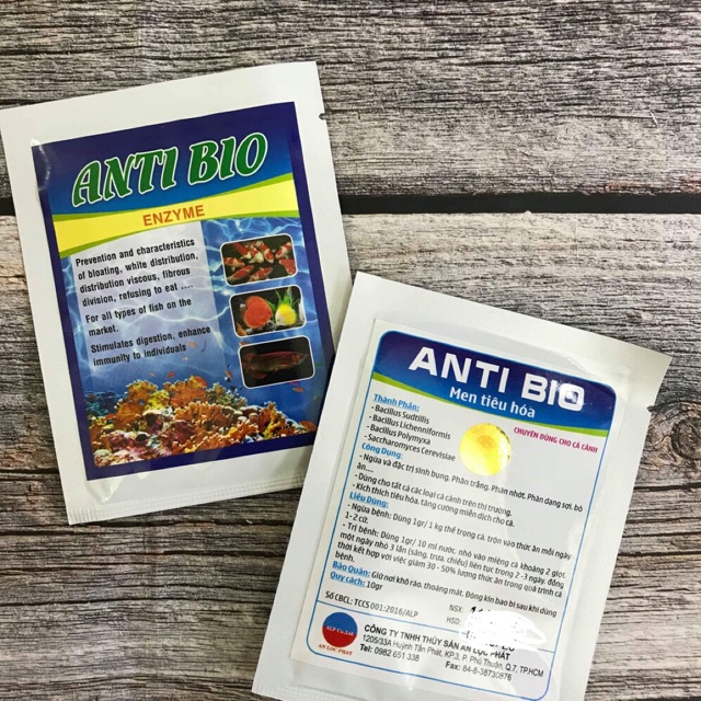 ANTI BIO: Men tiêu hóa cho cá cảnh