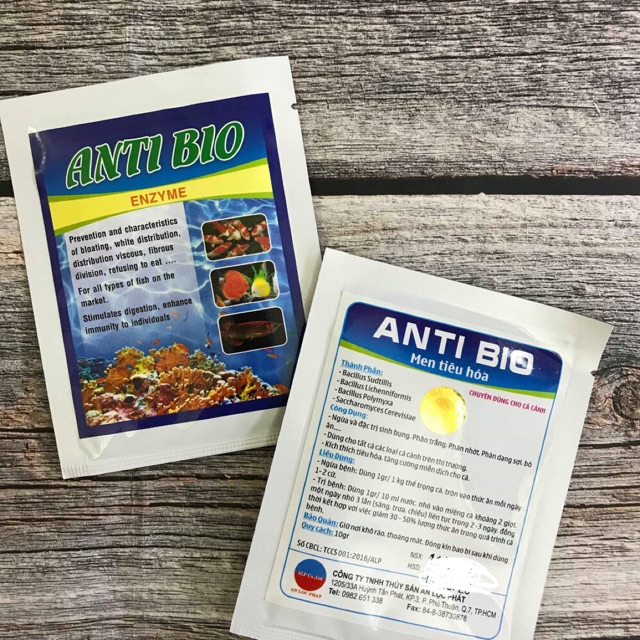 ANTI BIO: Men tiêu hóa cho cá cảnh (Hàng Công Ty)