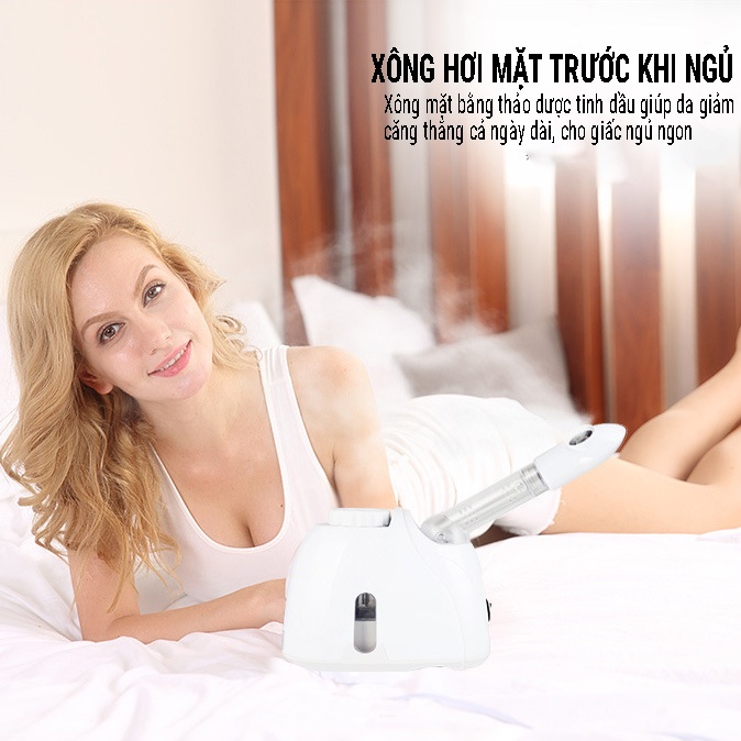 Máy Xông Hơi Mặt Mũi Họng Thảo Dược, Tinh Dầu Mini Tại Nhà KSKIN K33S