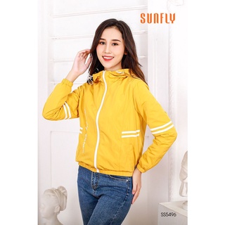 Áo khoác gió SUNFLY có mũ mã SS5496