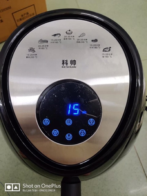 Nồi chiên không dầu KESHUAI AF602 5,5l cảm ứng sẵn hàng