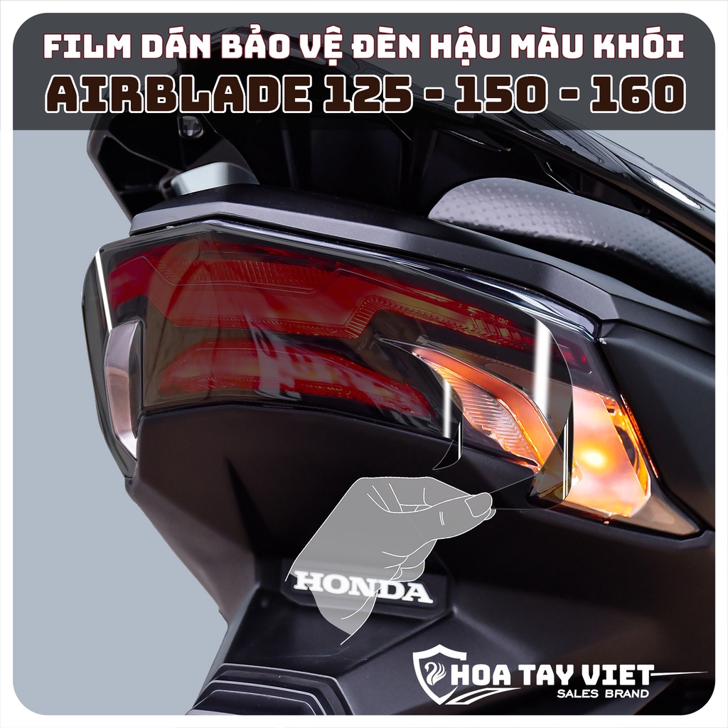 AB | Decal MÀU KHÓI bảo vệ ĐÈN HẬU Honda Airblade chống trầy xước