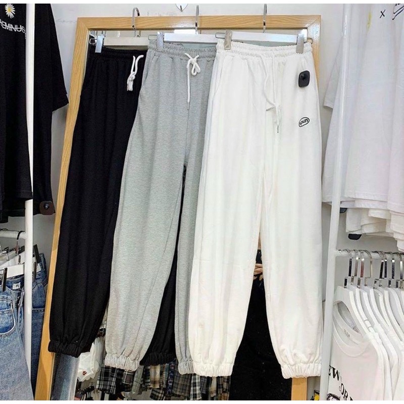 Sét đồ nữ thể thao quần dài nỉ ấm áp kèm áo y hình