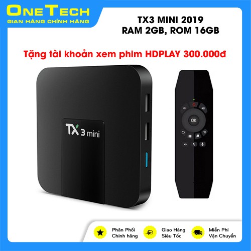 [ GIÁ HỦY DIỆT ] Android Box TX3 Mini 2019, Ram 2GB, Rom 16GB