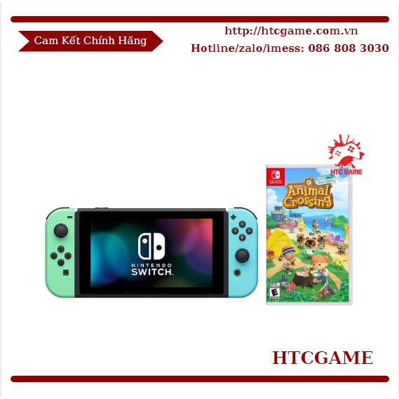 MÁY NINTENDO CẦM TAY V2 ANIMAL CROSSING NEW HORIZONS EDITION NEW 100% KHÔNG KÈM DOCK VÀ GRIP