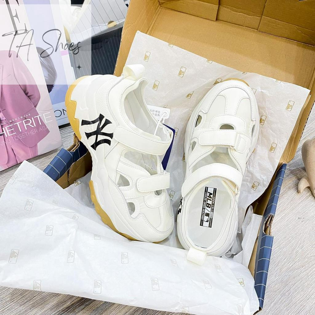 Sục thể thao nữ LA - NY quai dán nâng đế 5-6cm (Có Sẵn).Sneaker hở thoáng chân hè Hàng Loại 1 QC FULLBOX