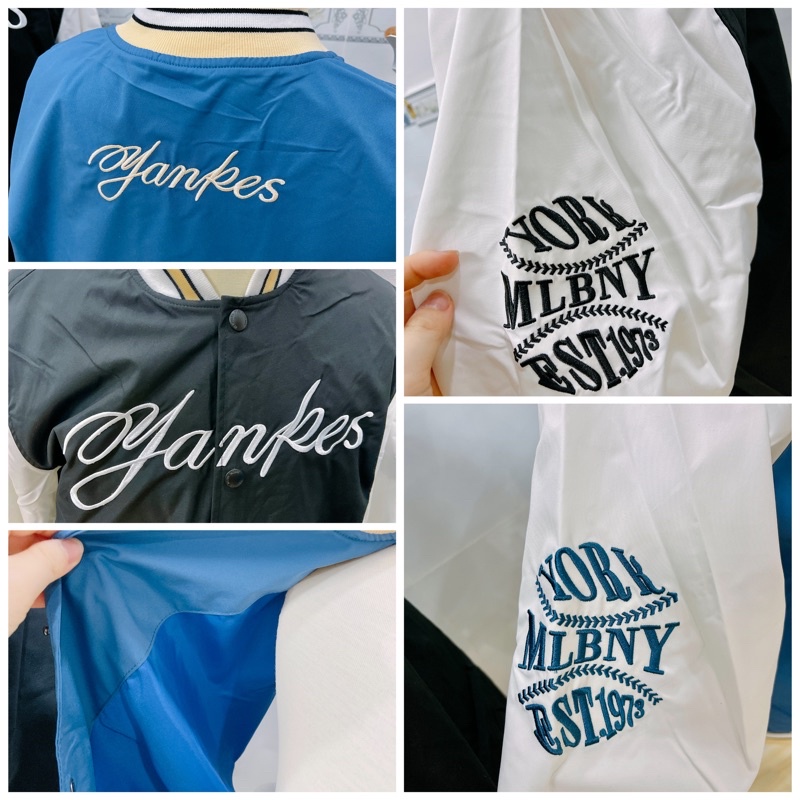 [CHÍNH HÃNG] ÁO KHOÁC MLBNY YANKES VẢI DÙ - ÁO KHOÁC GIÓ - VARSITY JACKETS