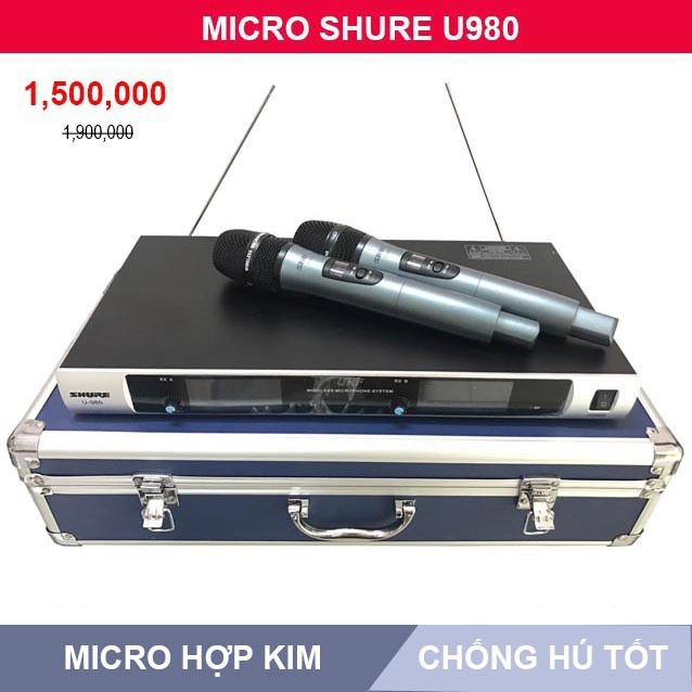MICRO KHÔNG DÂY SHURE U980